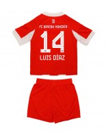 Bayern Munich Luis Diaz #14 Hjemmedraktsett Barn 2025-26 Korte ermer (+ bukser)